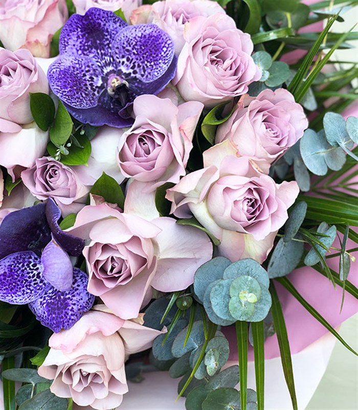 Chloe Deluxe 20 Lila Gül Buketi