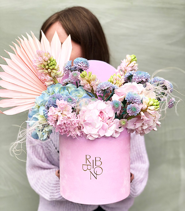 Fairy Tale Hydrangea Hyacinth Flower in Box