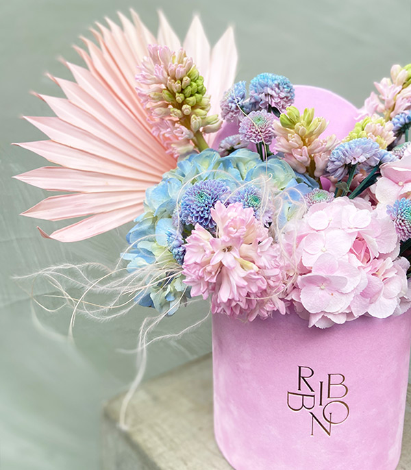 Fairy Tale Hydrangea Hyacinth Flower in Box