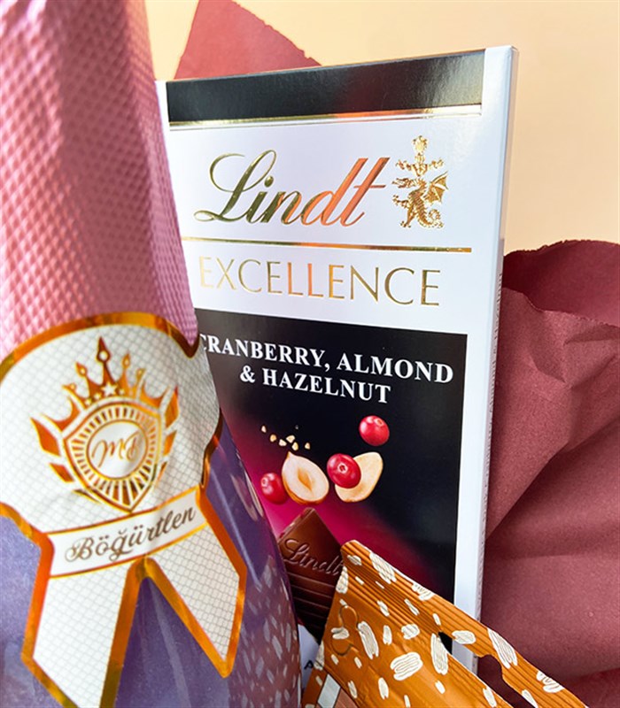 Alkolsüz Şampanyalı Kutlama Hediye Kutusu Pembe