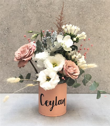 Pastel Flowers in Personalized Vase_general_view