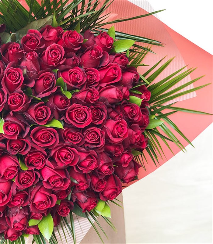 101 Red Roses Bouquet Royal Deluxe