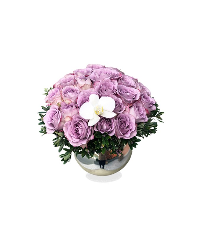 Chloe Silver Top Vazoda 25 Lila Gül