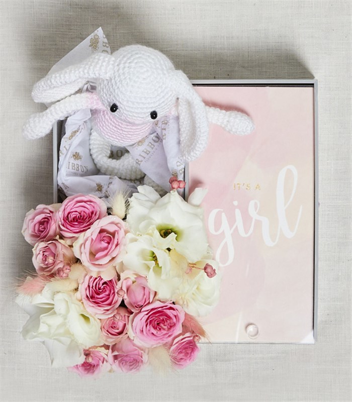 Its a Girl Yenidoğan Bebek Tebrik Çikolata Hediye Kutusu