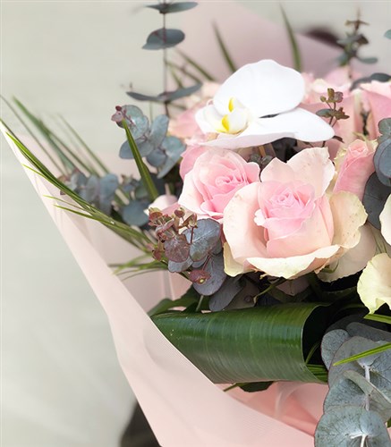 Claire Deluxe 20 Pembe Gül Buketi