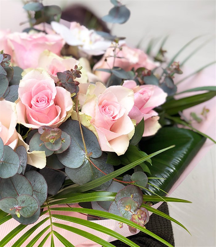 Claire Deluxe 20 Pembe Gül Buketi