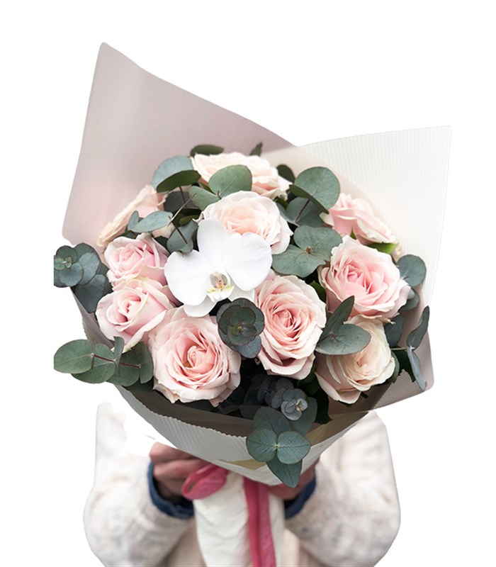 Claire Pembe Gül Buketi