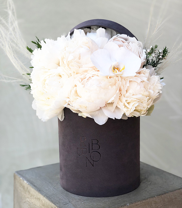White Peonies in Box