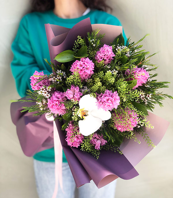 Pink Hyacinth Bouquet