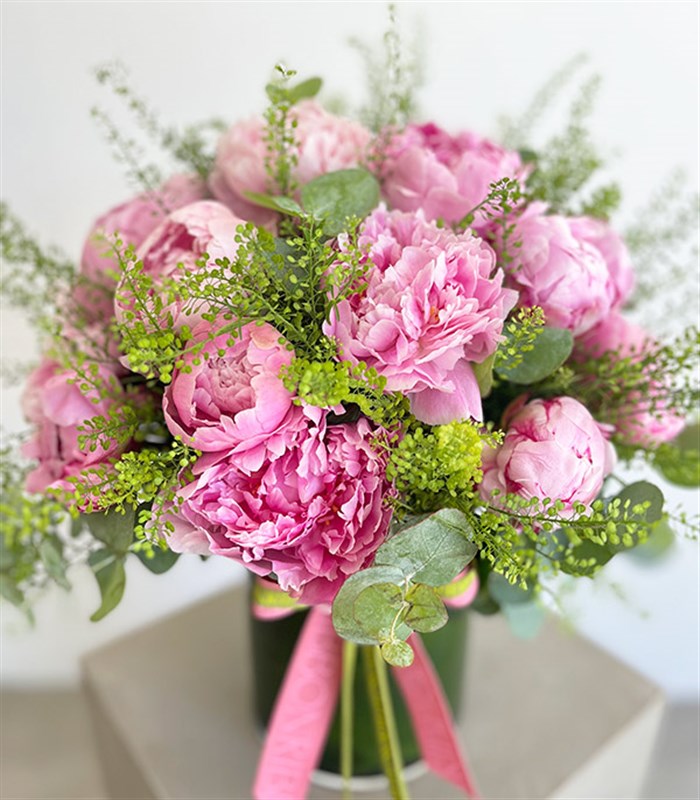 Deluxe Vazoda Pembe 20 Şakayık