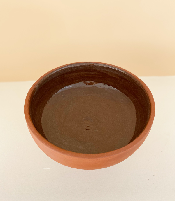 Earthenware Handmade Ceramic Vase with Two Handles