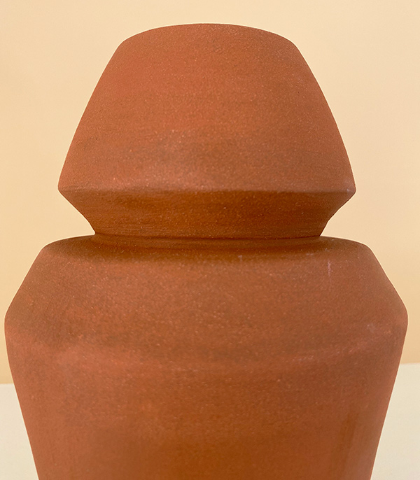 Earthenware Handmade Ceramic Cube Vase