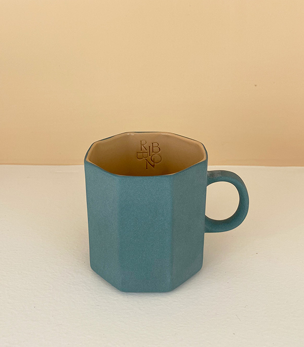 Handmade Porcelain Espresso Cup Serving Bowl Set 2pcs Green
