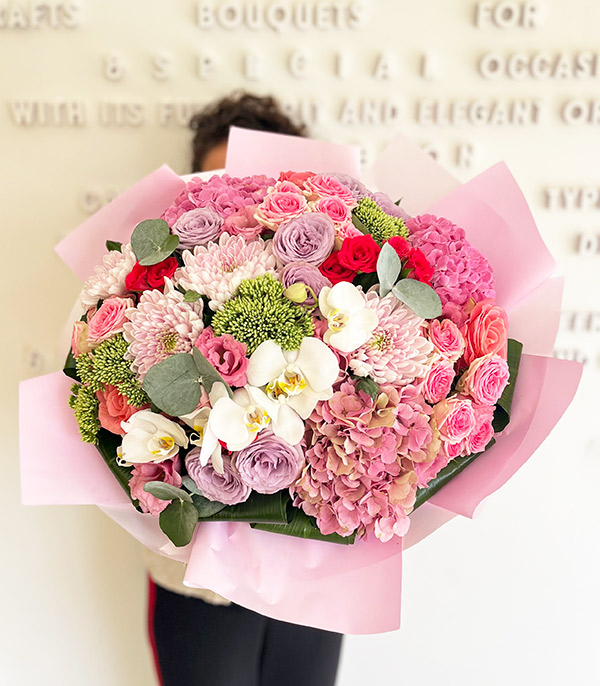 Pink Hydrangea Deluxe Pink Spring Bouquet