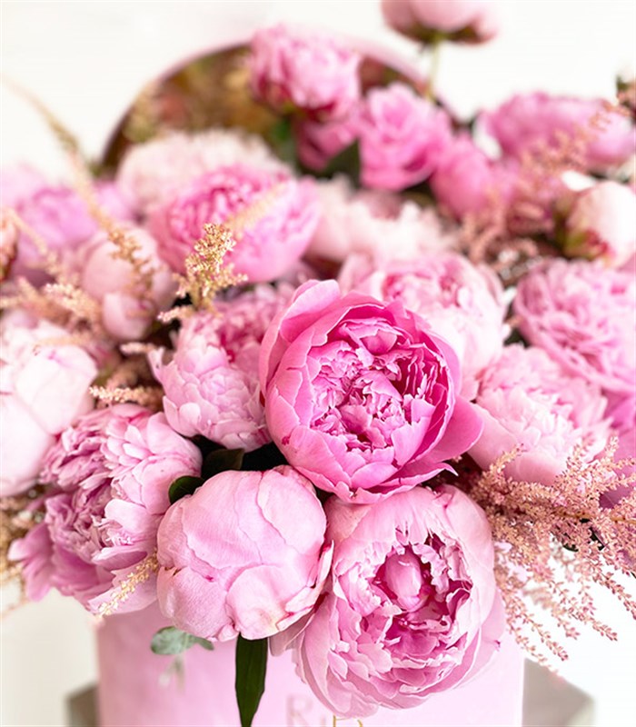 Grand Deluxe Pembe Kutuda 30 Pembe Şakayık