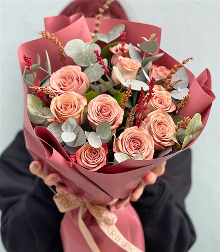 Bouquet of Cappucino Roses