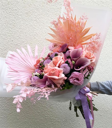 Pastel Dream Pink Lilac Deluxe Bouquet
