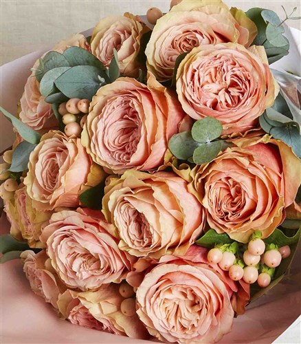 Salmon Roses Bouquet