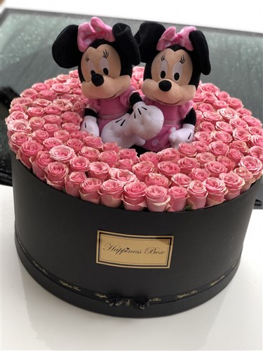 Siyah Dev Kutu Minnie Mouse İle