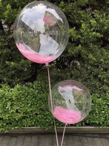 Açık Pembe Tüylü Balonlar