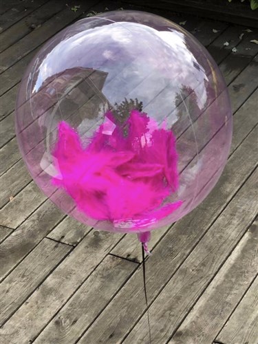 Koyu Pembe Tüylü Balon