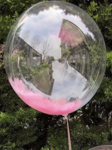 Açık Pembe Tüylü Balon