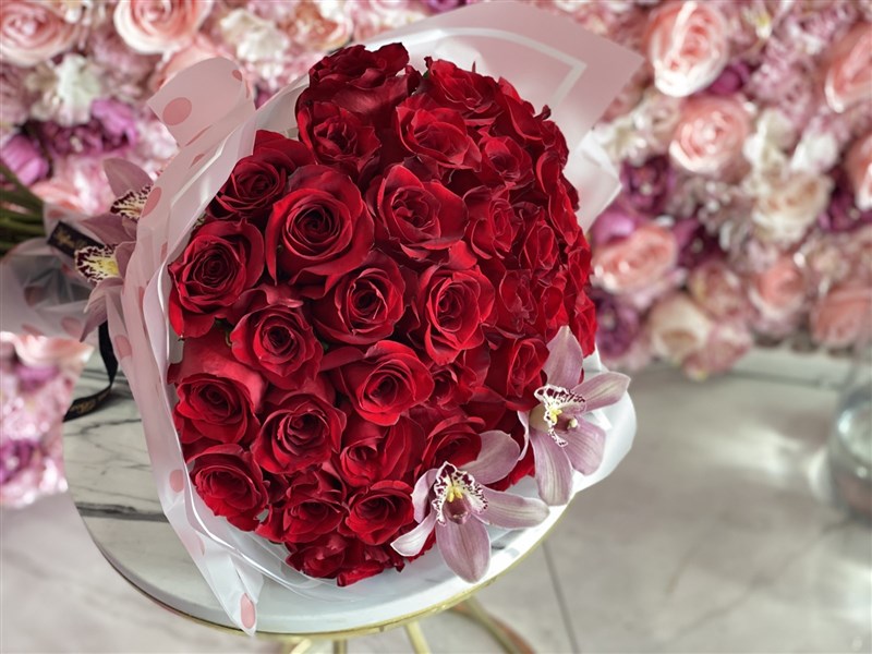 Kırmızı Özel Gül Buketi 20li