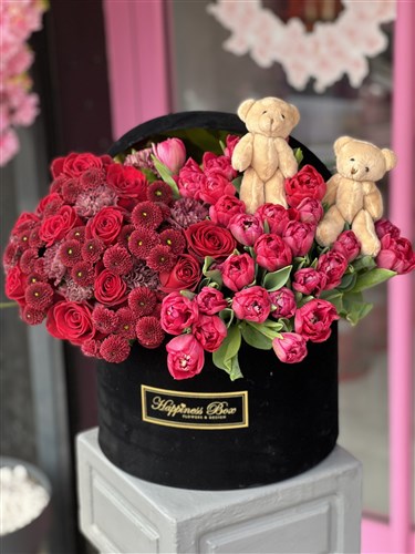 Kırmızı Laleler İle Deluxe Aranjman