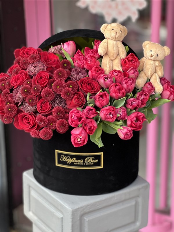 Kırmızı Laleler İle Deluxe Aranjman