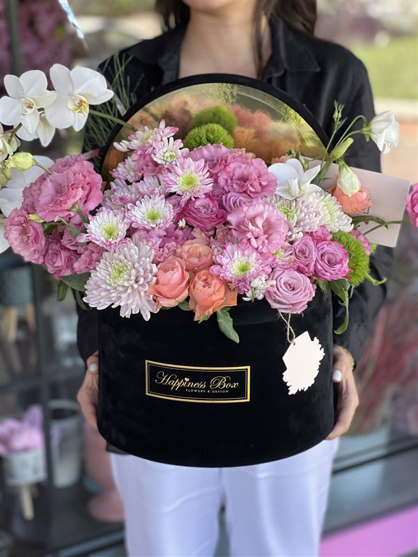 Siyah Lüks Kutuda Deluxe Aranjman