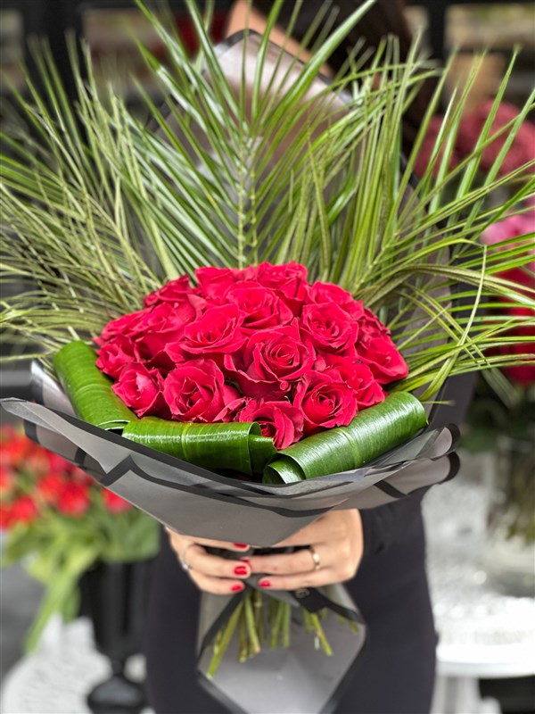 Valentine 30 Kırmızı Gül Buketi
