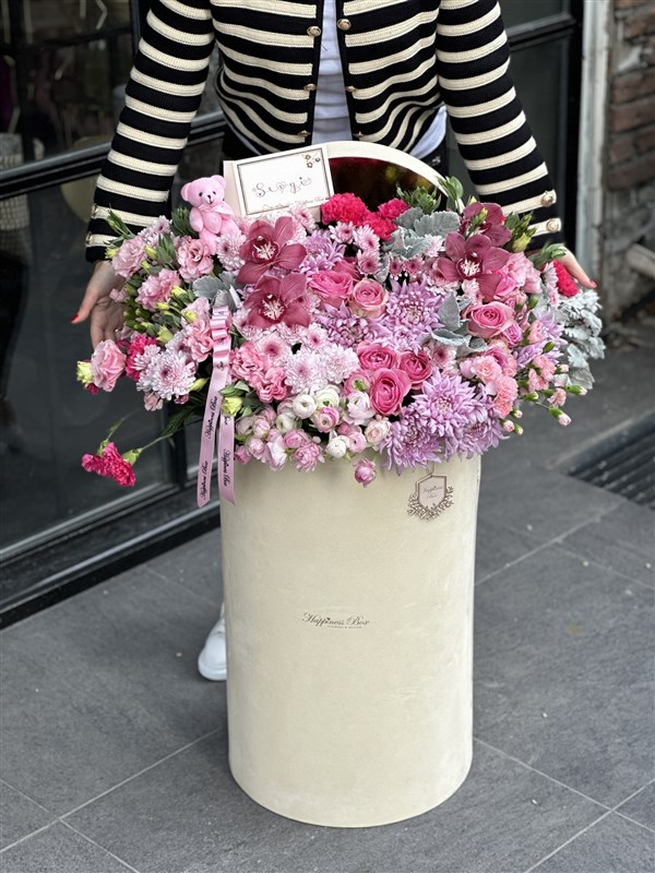 Grand Deluxe 1 Metre Pembe Aranjman