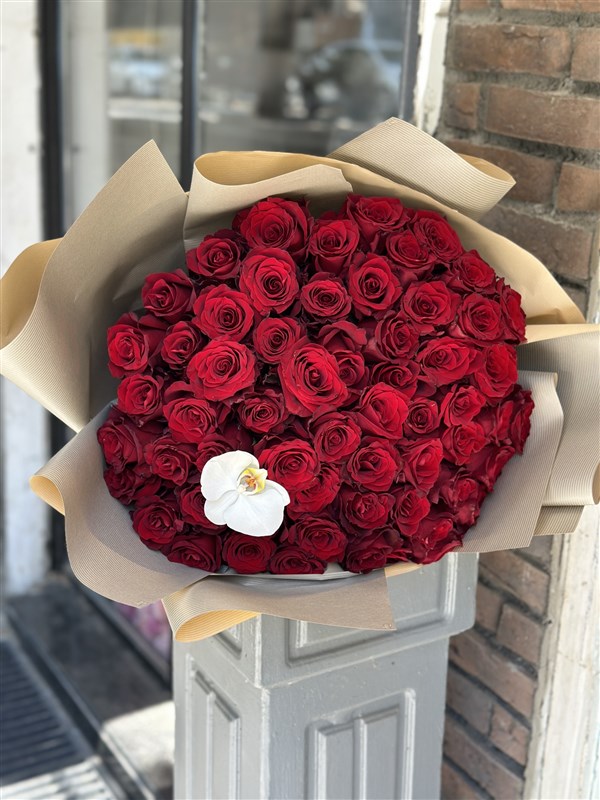 Deluxe Kırmızı Gül Buketi