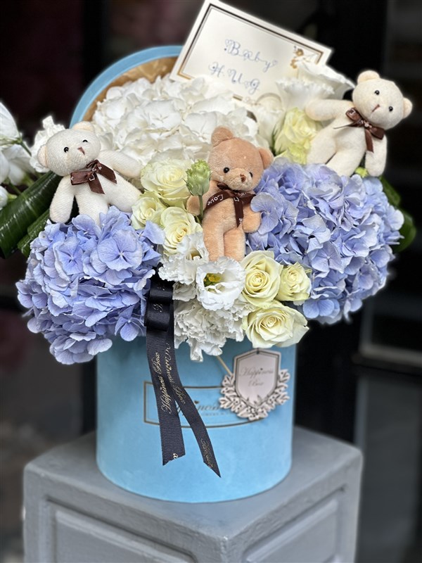 Erkek Bebek Tebrik Çiçeği