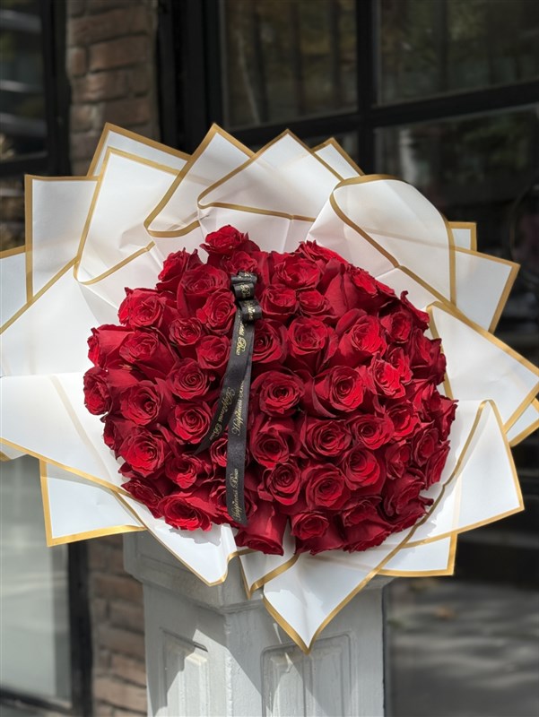 Royal 60 Kırmızı Gül Buketi