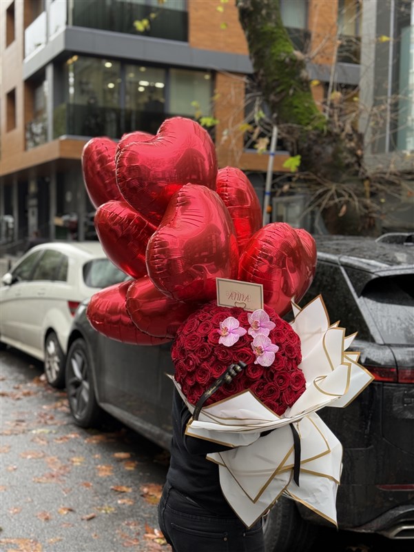 Big Love Bouquet - 150 Kırmızı Gül Buketi