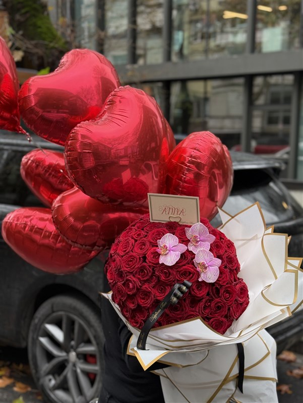 Big Love Bouquet - 150 Kırmızı Gül Buketi