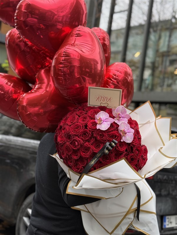 Big Love Bouquet - 150 Kırmızı Gül Buketi