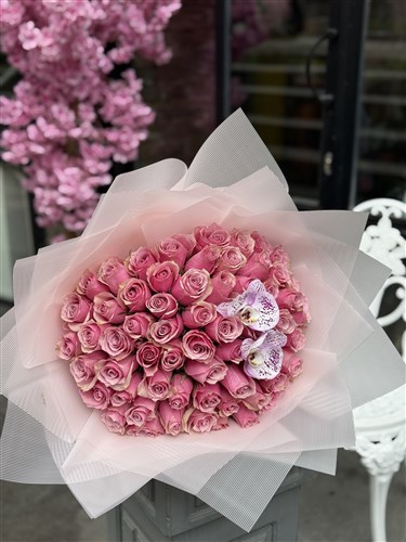 Princess Pembe Gül Buketi