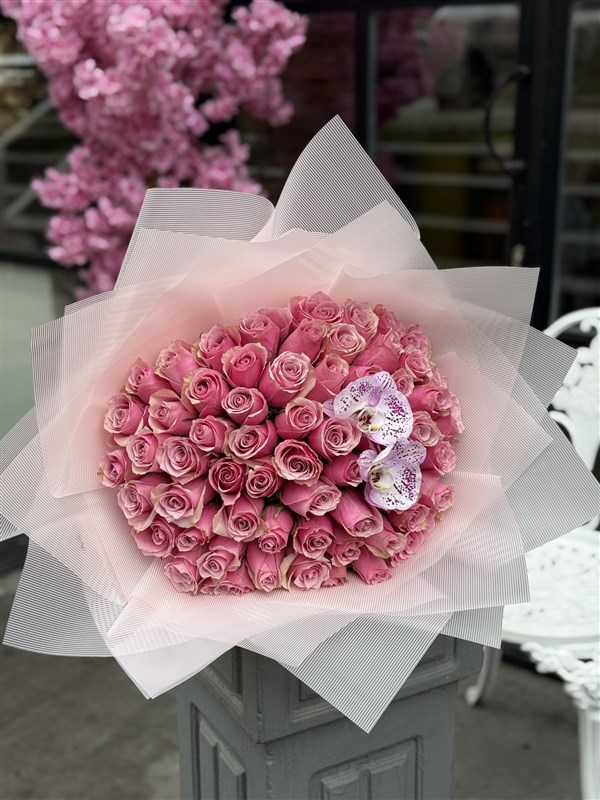 Princess Pembe Gül Buketi