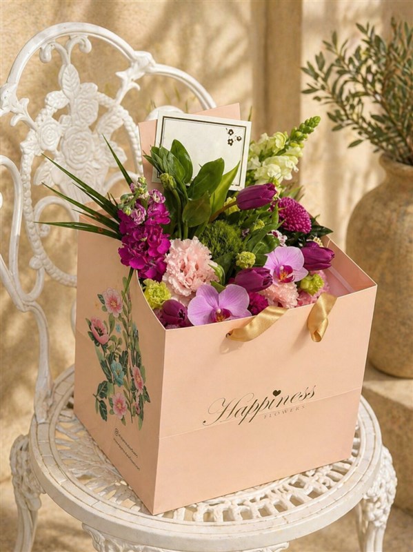 Floral Garden Lila Kutuda Aranjman