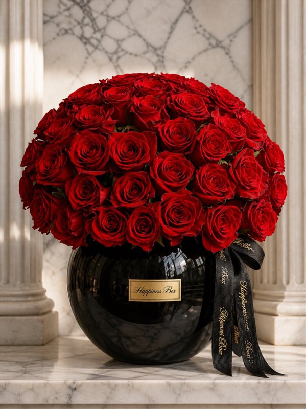 Signature Vase Red Roses