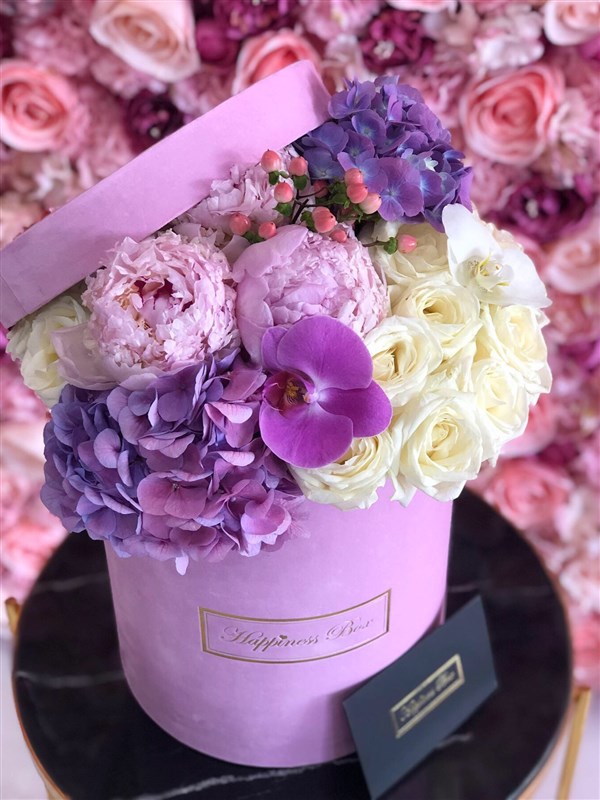 Pembe Silindir Kutuda Aranjman