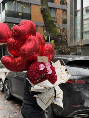 Big Love Bouquet - 150 Kırmızı Gül Buketi