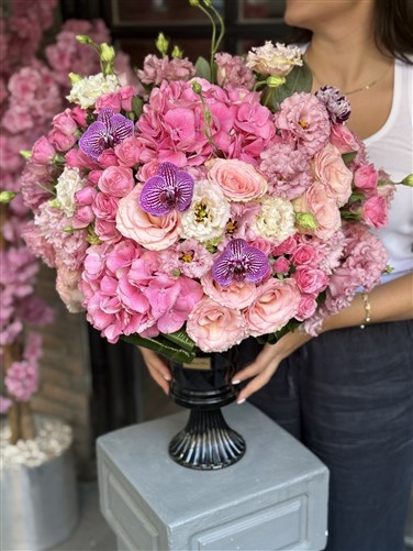 Sofia Deluxe Vazoda Pembe Aranjman