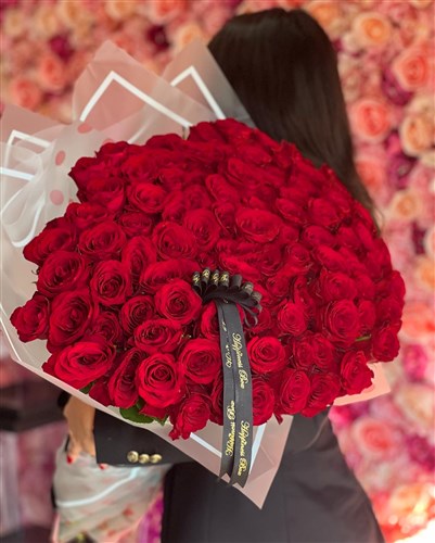 Dev Lüks Gül Buketi