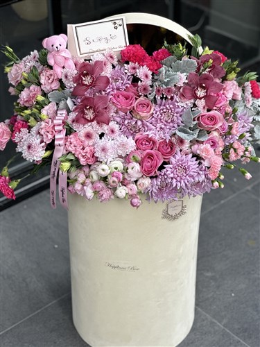 Grand Deluxe 1 Metre Pembe Aranjman