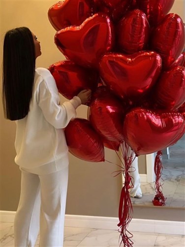 Kalp Balon 10'lu - Helyum Balon