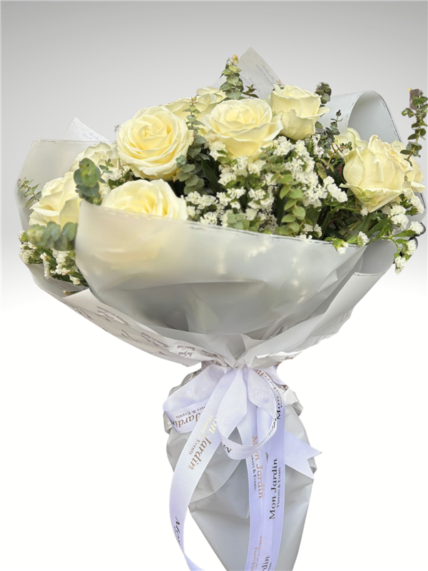 20'Lİ BEYAZ GÜL BUKETİ