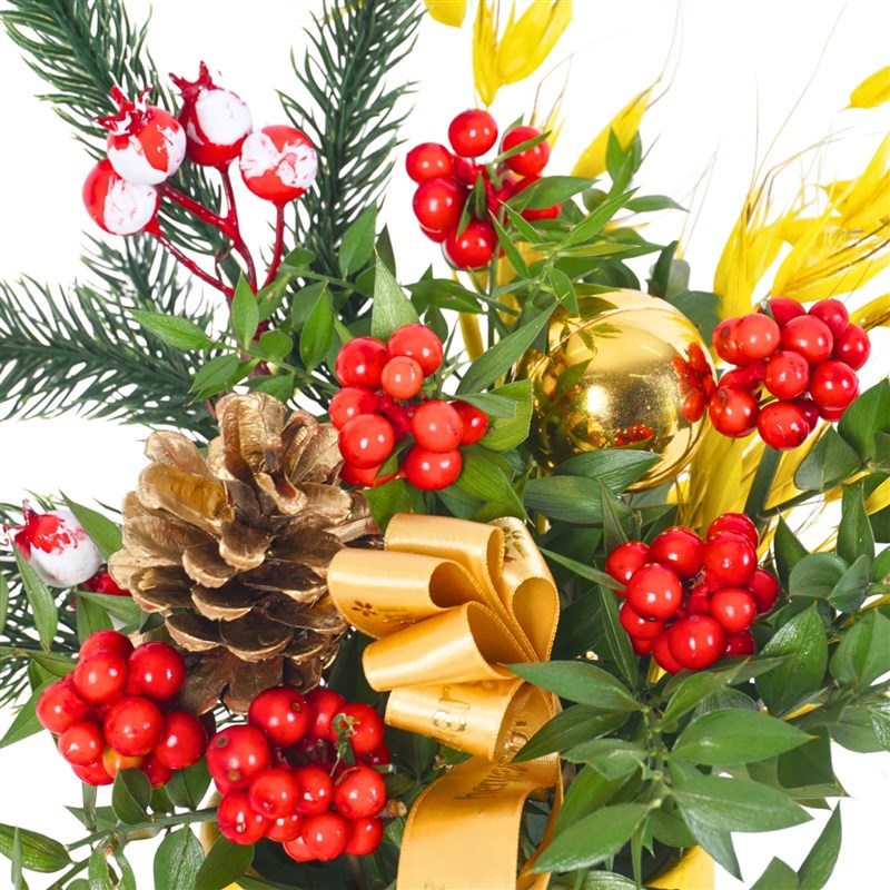 Merry Bloom Yellow (Kokina Arrangement in a Yellow Pot)